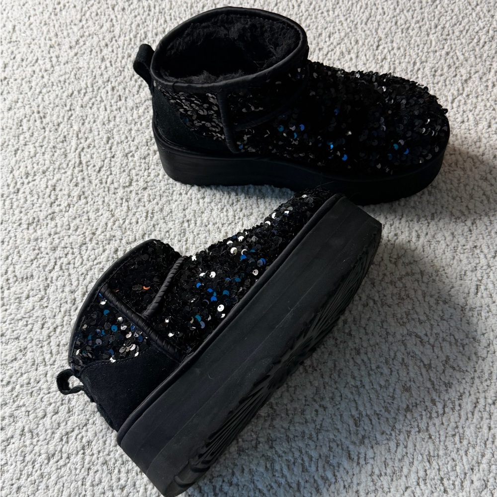UGG Ultra Mini Chunky Sequin Boots